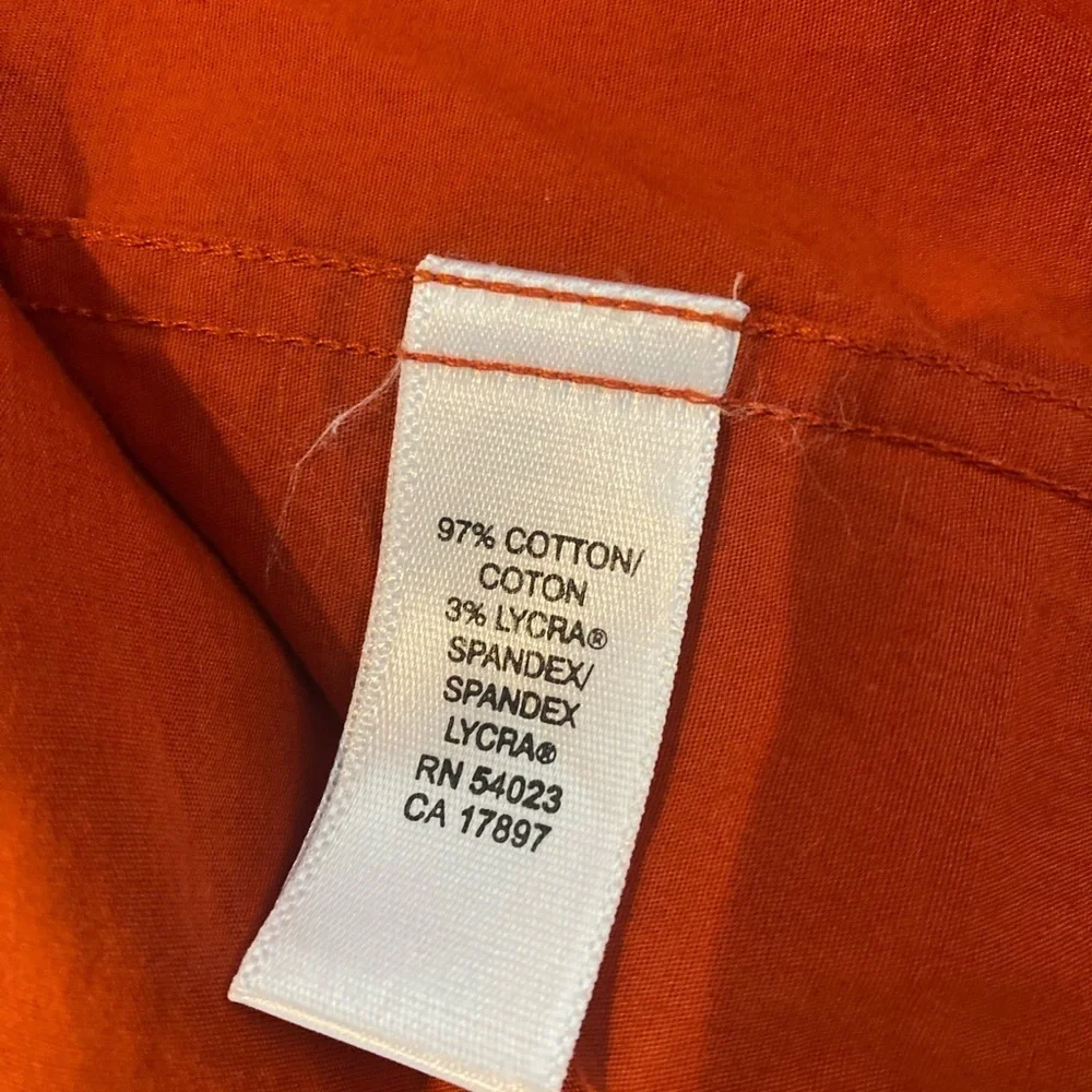 Banana Republic Men's Vibrant Orange Button Down Shirt